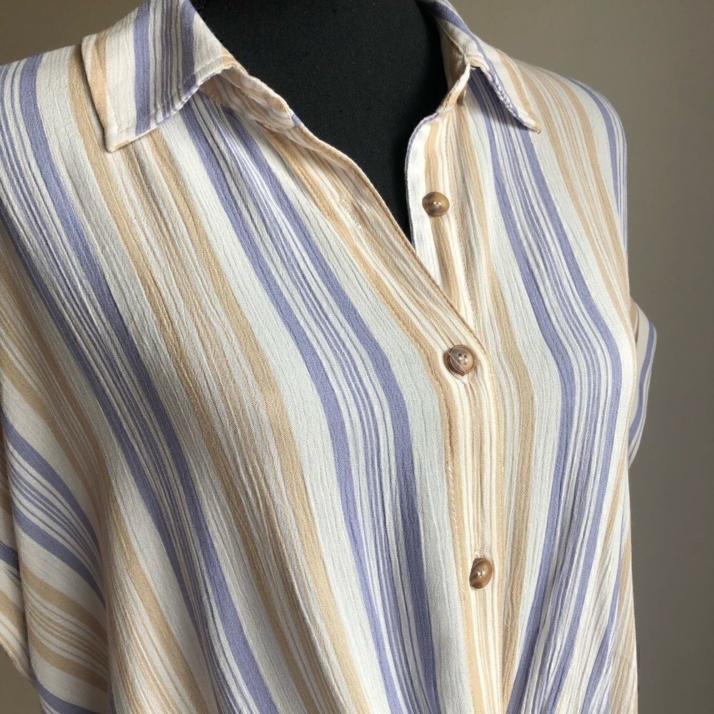 Stripes Button Up Shirt - Picture 3 of 9